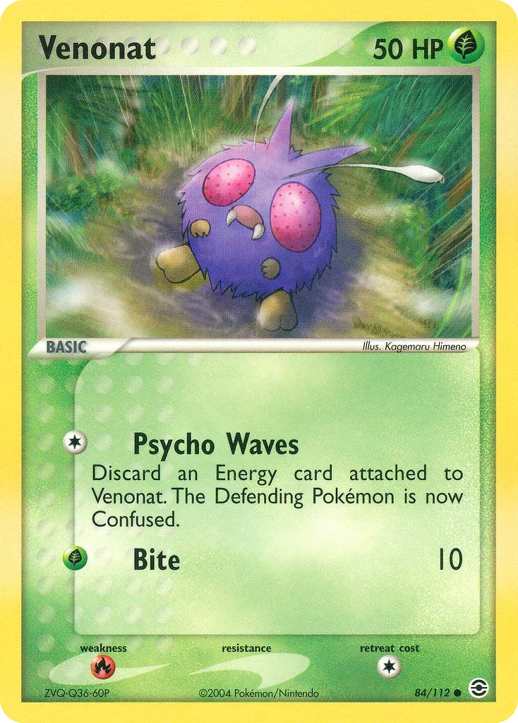 Venonat Pokemon card