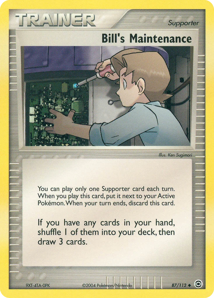 Bill's Maintenance Pokemon card