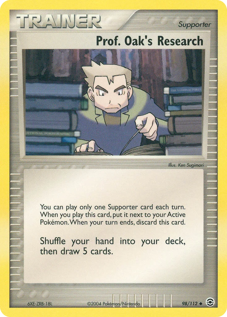 Prof. Oak's Research Pokemon card