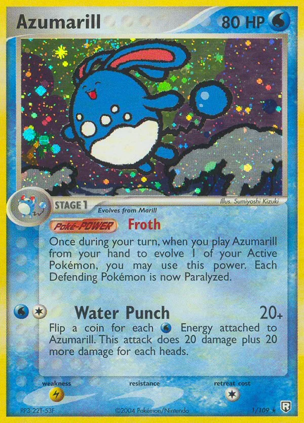 Azumarill Pokemon card