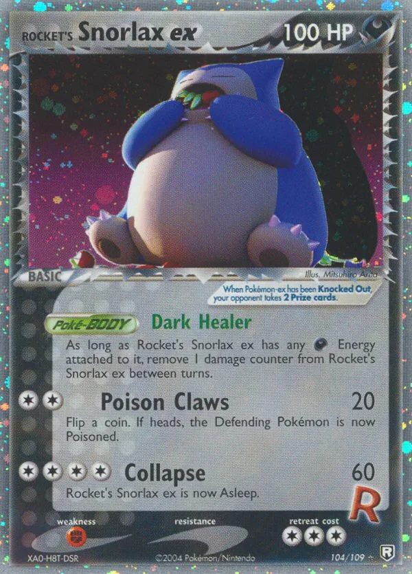 Rocket's Snorlax ex Pokemon card