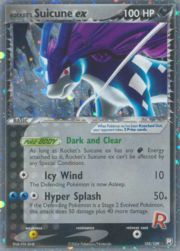 Rocket's Suicune ex Pokemon card