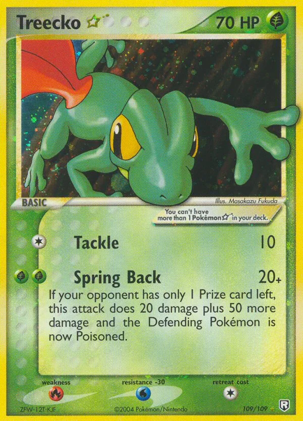 Treecko ★ Pokemon card