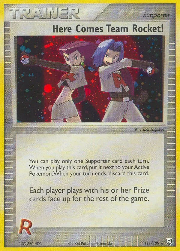 Here Comes Team Rocket! Pokemon card