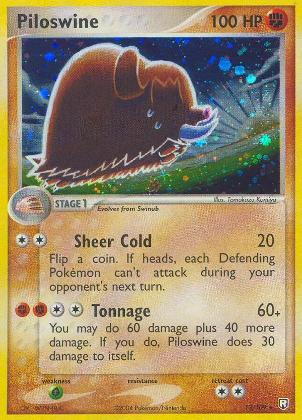 Piloswine Pokemon card