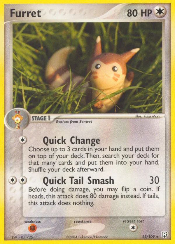 Furret Pokemon card