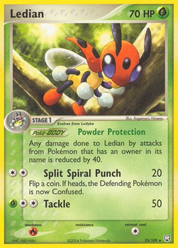 Ledian Pokemon card