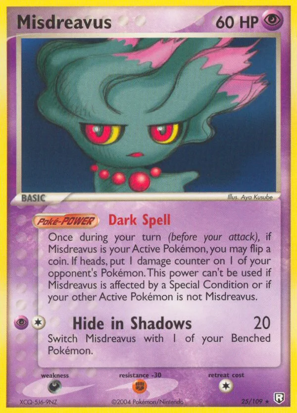 Misdreavus Pokemon card