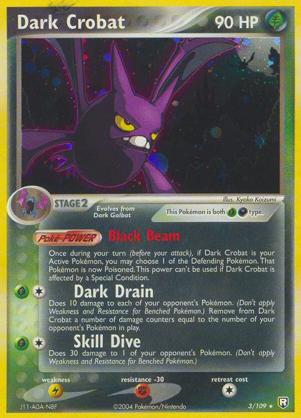 Dark Crobat Pokemon card