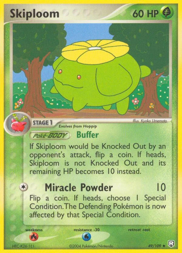 Skiploom Pokemon card