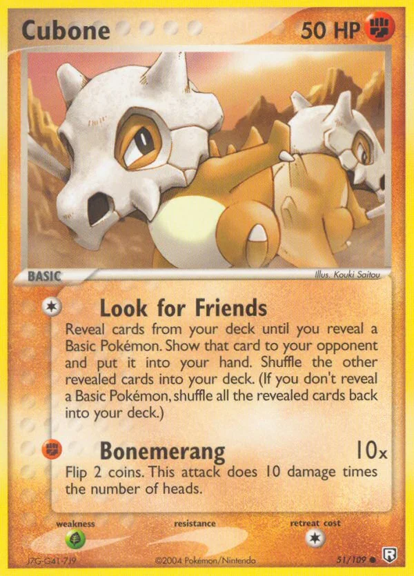 Cubone Pokemon card