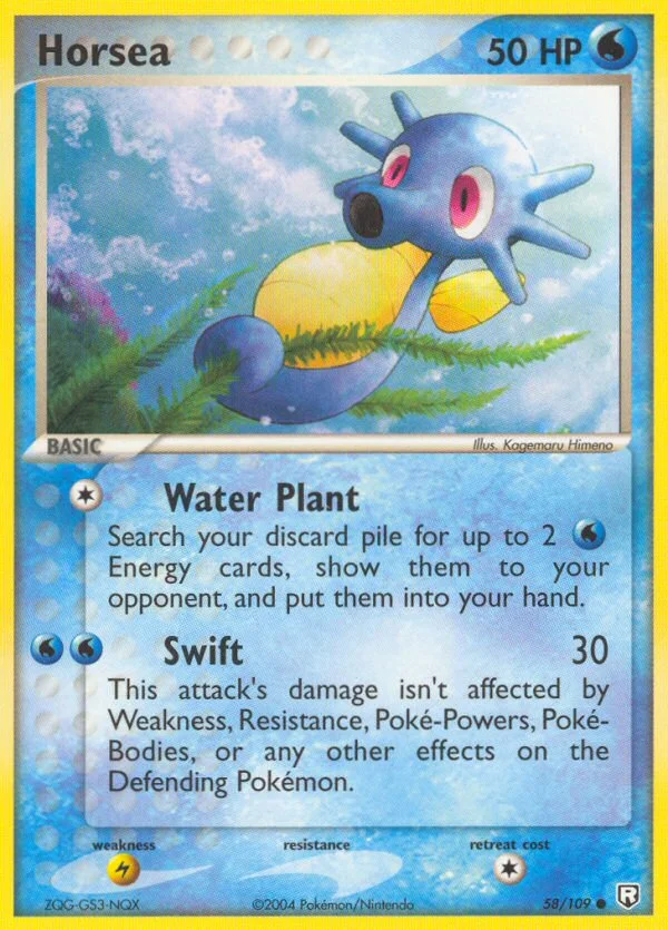 Horsea Pokemon card