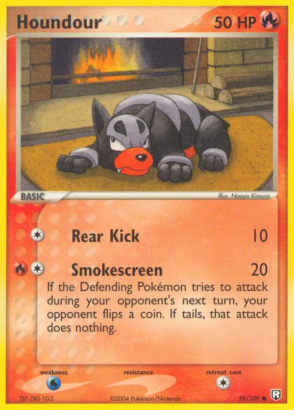 Houndour Pokemon card