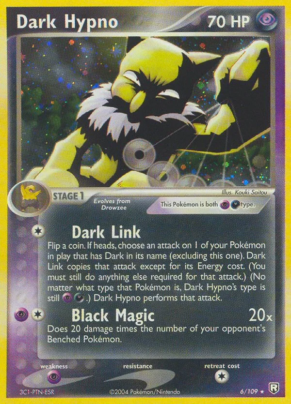 Dark Hypno Pokemon card