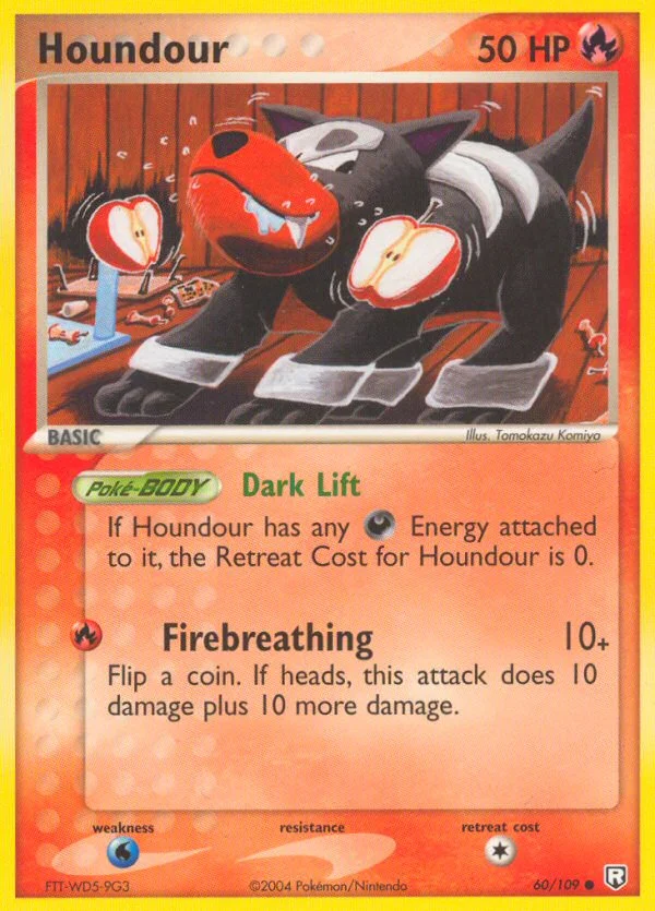 Houndour Pokemon card