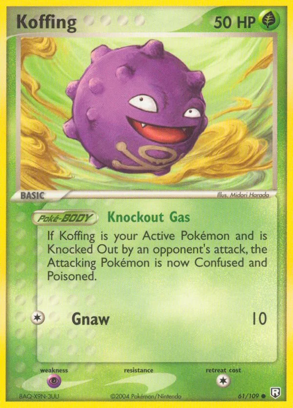 Koffing Pokemon card