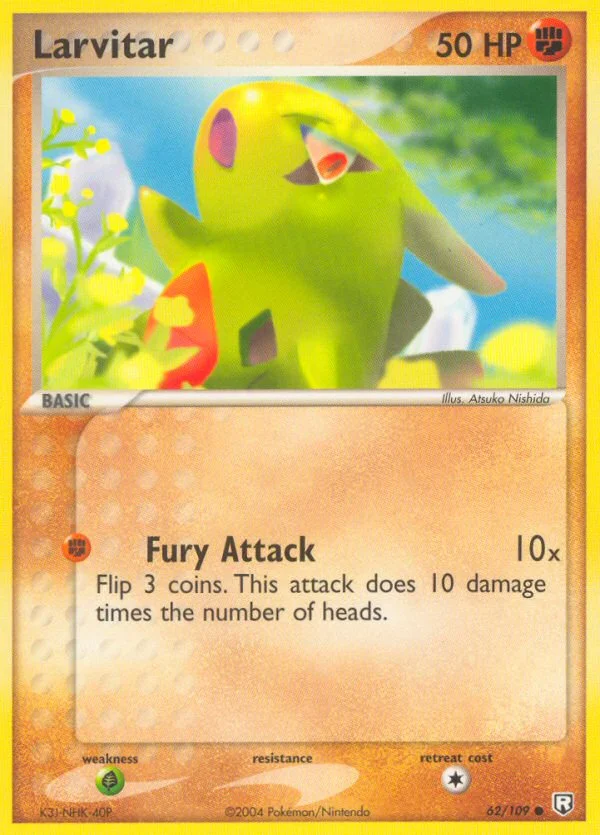 Larvitar Pokemon card