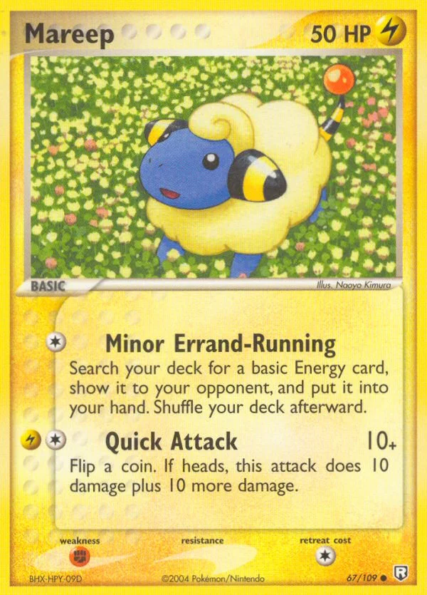 Mareep Pokemon card