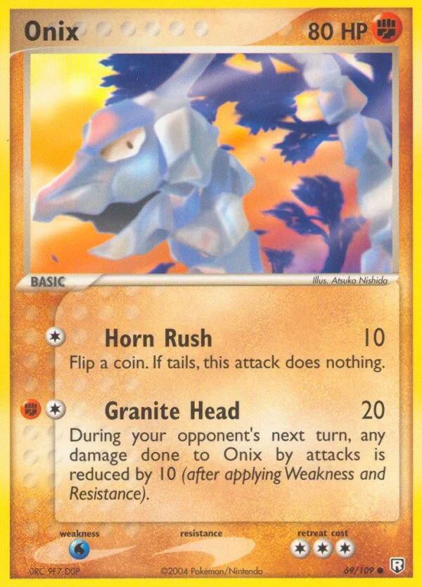 Onix Pokemon card