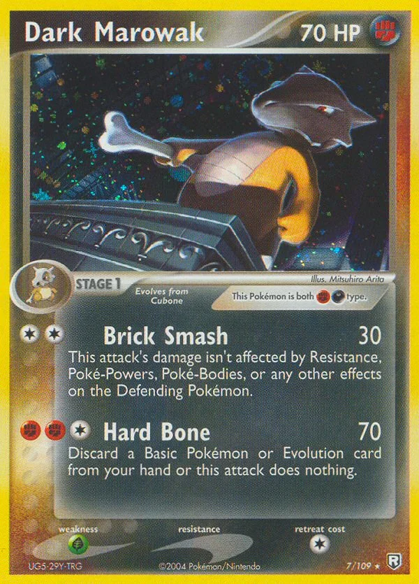 Dark Marowak Pokemon card
