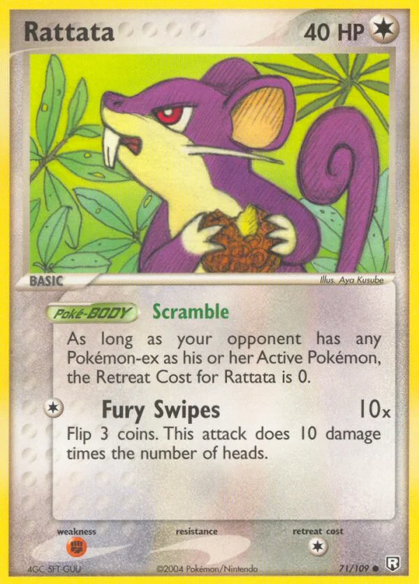 Rattata Pokemon card