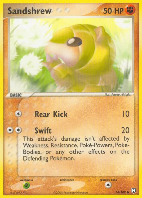 Sandshrew Pokemon card