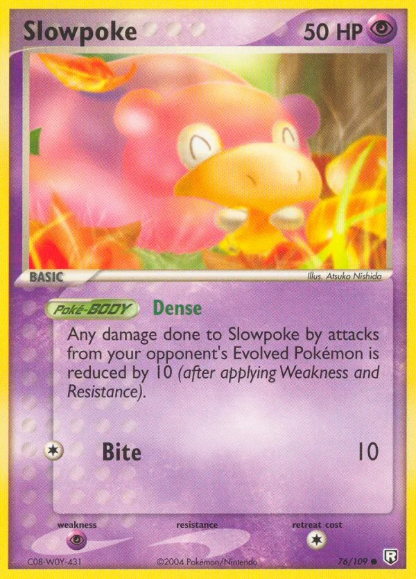Slowpoke Pokemon card