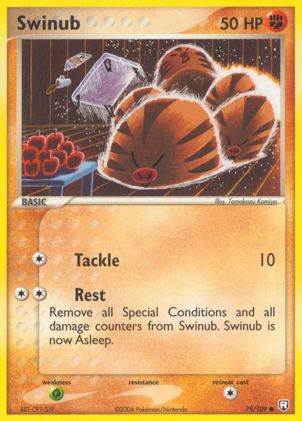 Swinub Pokemon card