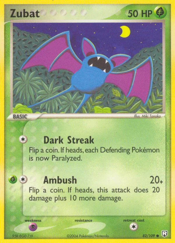 Zubat Pokemon card