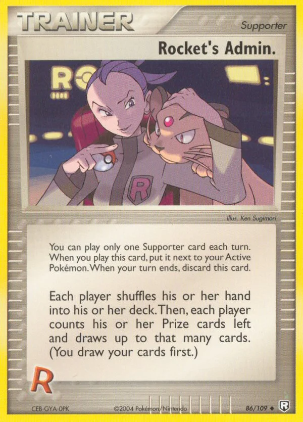 Rocket's Admin. Pokemon card