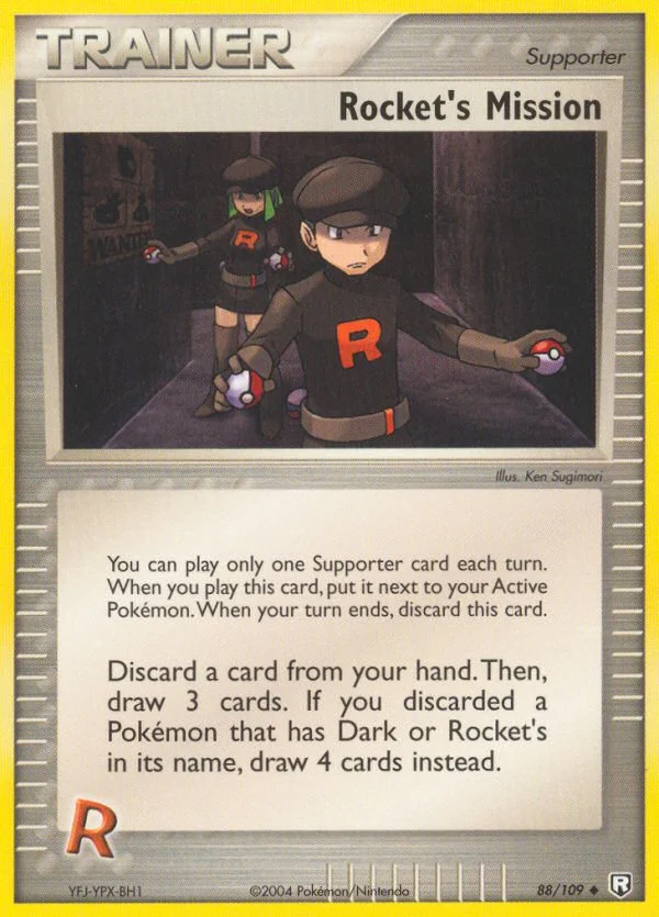 Rocket's Mission Pokemon card