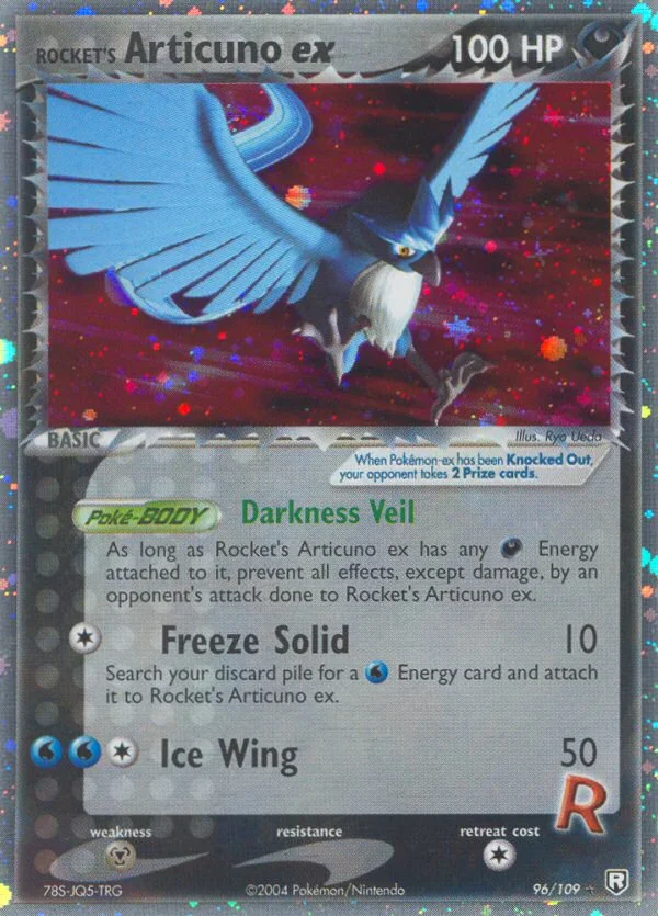 Rocket's Articuno ex Pokemon card
