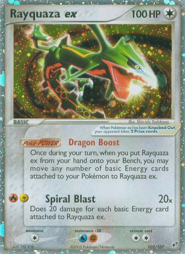 Rayquaza ex Pokemon card