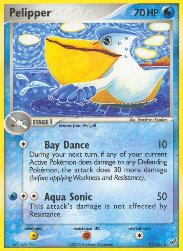 Pelipper Pokemon card