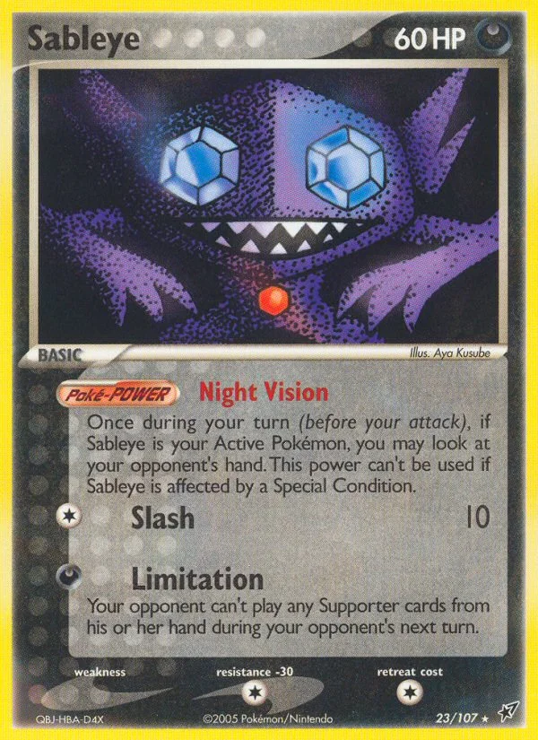 Sableye Pokemon card