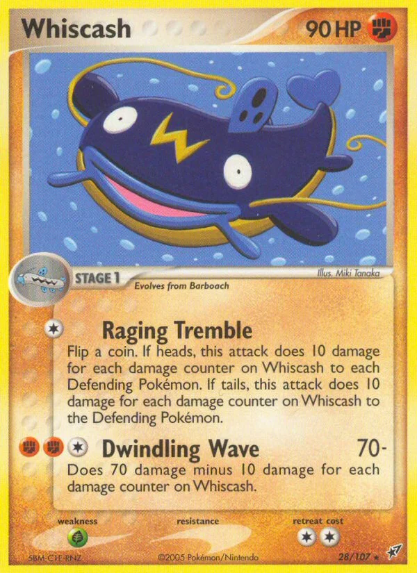Whiscash Pokemon card