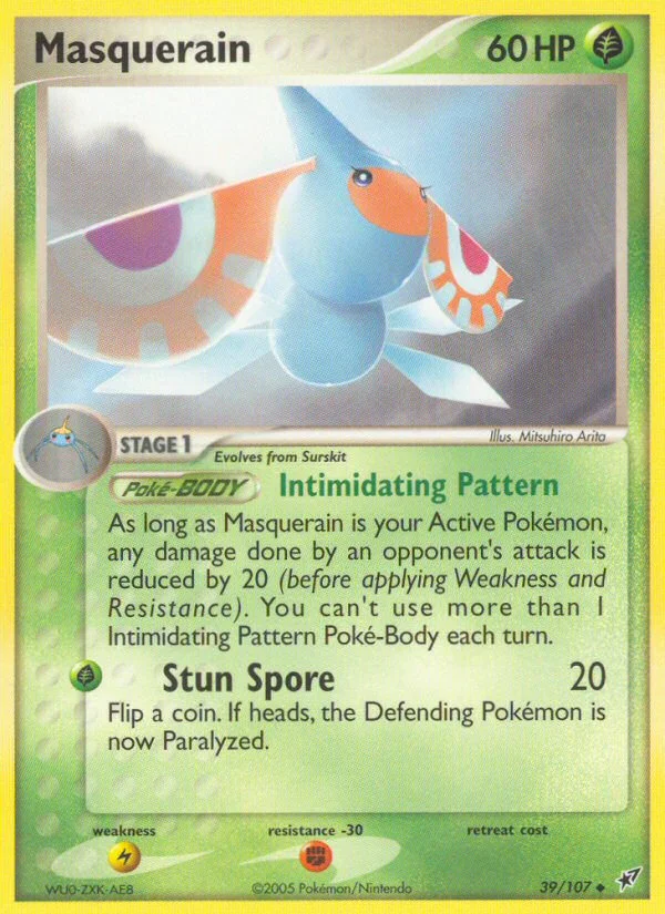 Masquerain Pokemon card