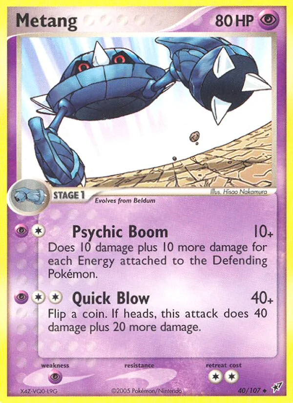 Metang Pokemon card
