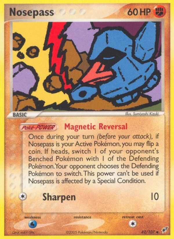 Nosepass Pokemon card
