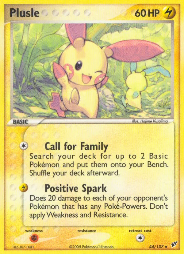 Plusle Pokemon card