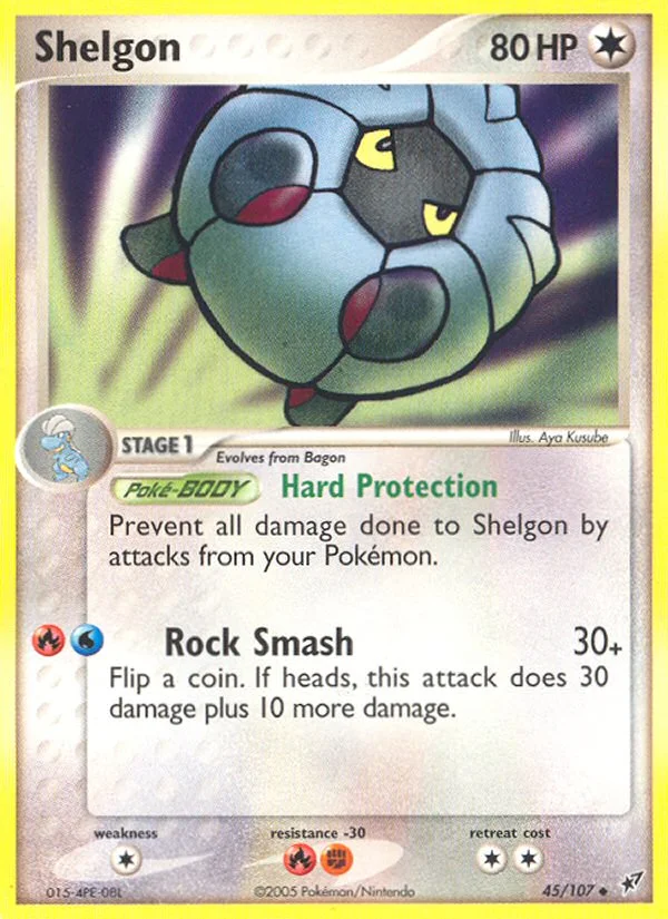 Shelgon Pokemon card