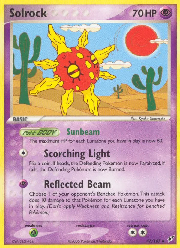 Solrock Pokemon card