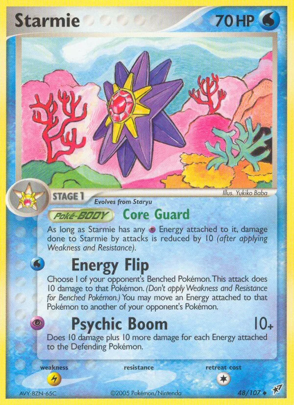 Starmie Pokemon card