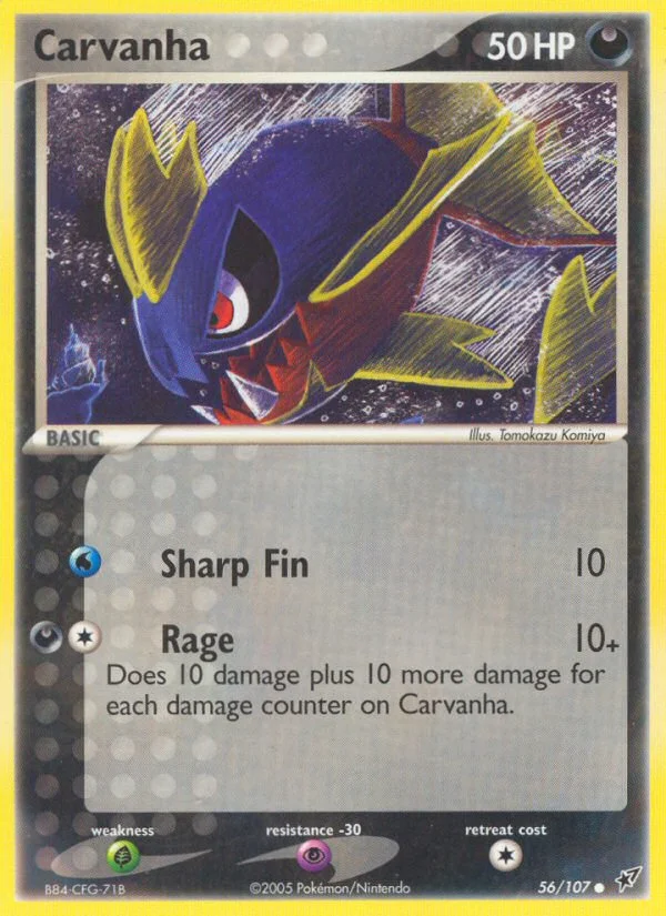 Carvanha Pokemon card