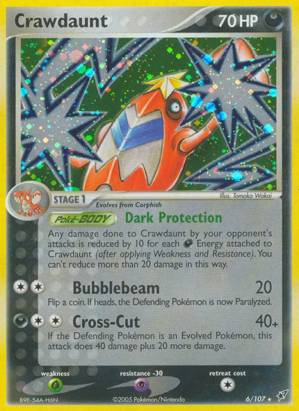 Crawdaunt Pokemon card