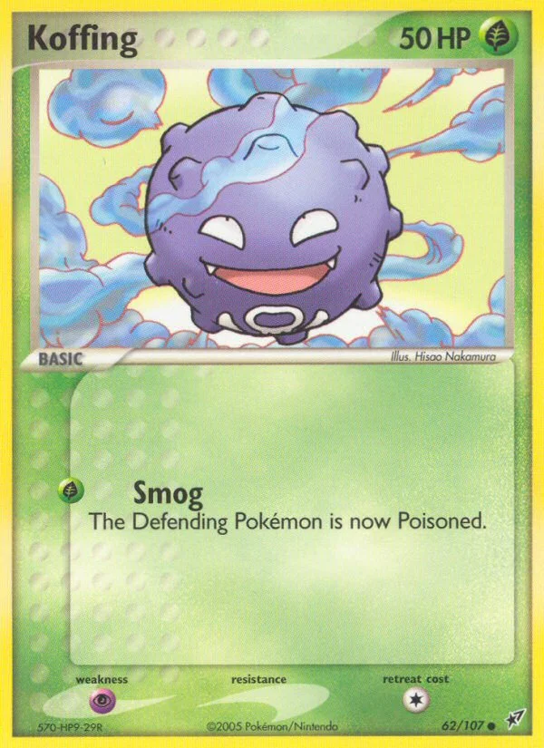 Koffing Pokemon card