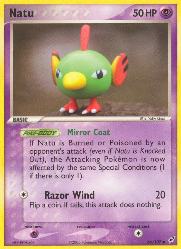 Natu Pokemon card