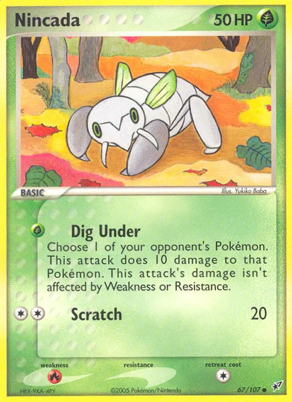 Nincada Pokemon card