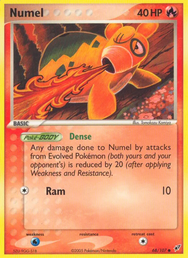 Numel Pokemon card