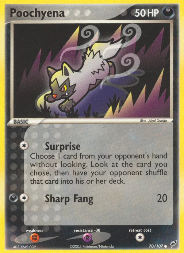 Poochyena Pokemon card